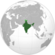 250px india (orthographic projection).svg