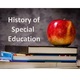 Books and apple with title