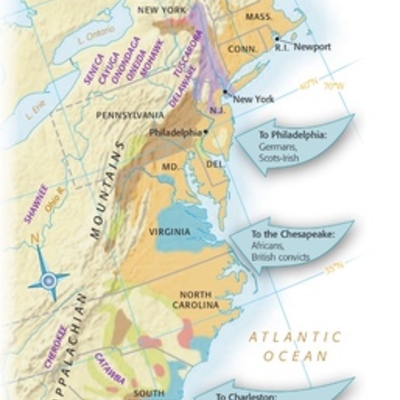 Timeline: Colonial America chapter 2 to 6