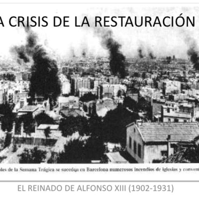 Timeline: Crisis de la Restauración desde 1898 a 1923
