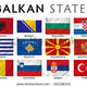 Stock photo balkans southeast europe countries flags 181106243