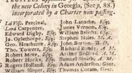 Timeline: Charter of 1732