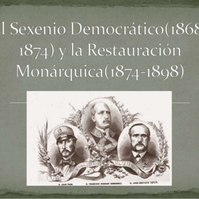 Timeline: España: el Sexenio Democratico y la Restauracion