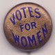Votes for women pin