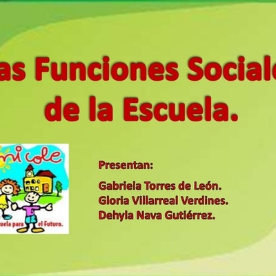 Timeline: FUNCIONES SOCIALES DE LA ESCUELA