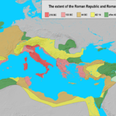 Timeline: Expansión del Imperio Romano:fases