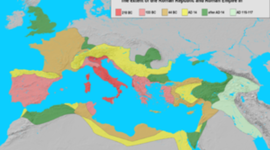 Timeline: Expansión del Imperio Romano:fases