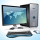 Freevector desktop computer vector