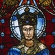 Middle ages stained glass window h