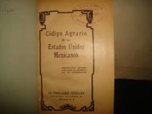 Marco Histórico de Referencia del Derecho Agrario timeline