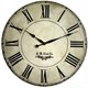 Large wall clock 30 inch grand gallery ii antique style tuscan round roman big