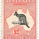 Australia first stamp 1913 2pd kangaroo