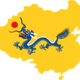 Flag map of qing dynasty (1644   1912)