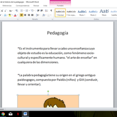 Timeline: pedagogía
