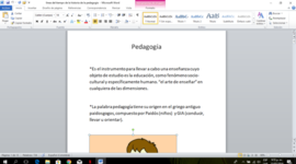 Timeline: pedagogía