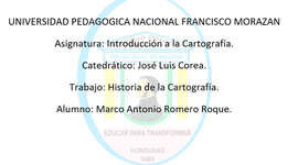 Timeline: Historia de la Cartografía