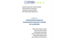 Timeline: Educación de Adultos a través de la Historia (Mirna, Jorge, Nelvin, Horacio y Rocío)