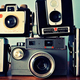 Moda vintage en camaras fotograficas