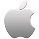 Apple logo icon aluminum
