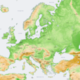 Europe topography map en