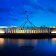 800px parliament house canberra dusk panorama