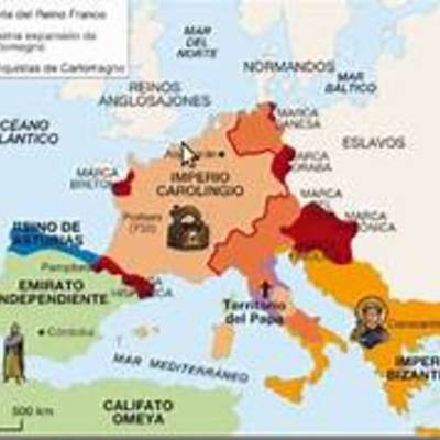 Timeline: LINEA DE TIEMPO DE SAN AGUSTÍN AL IMPERIO CAROLINGIO
