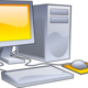 1200px desktop computer clipart   yellow theme.svg