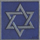 Lg star of david blue