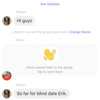 Timeline: Our First Chat March 3 2018 9:19AM