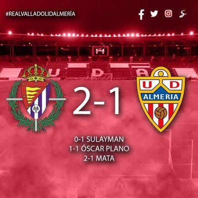 Timeline: Real Valladolid - Almería