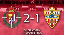Timeline: Real Valladolid - Almería