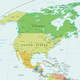 North america political map