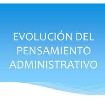 Timeline: Evolucion del pensamiento  administrativo