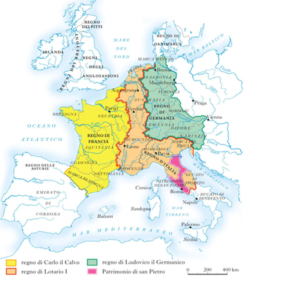 Timeline: L’Europa carolingia