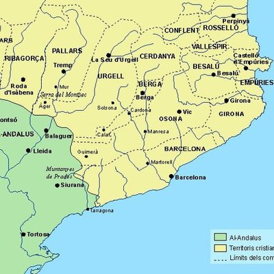 Timeline: Formació dels comptats de barcelona