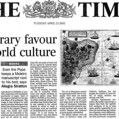 Timeline: Газета "Таймс"