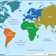 World map us continent