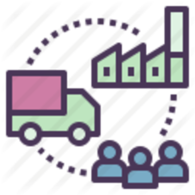 Timeline: Concepto de cadena de suministro
