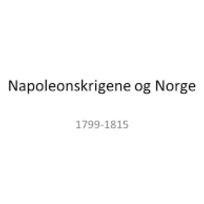 Timeline: Norden under napoleonskrigene