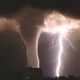 Lighting and tornado storm