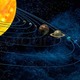 1761487 solar system 3d illustration sun and planets on starfield background