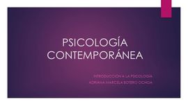 Timeline: SISTEMAS TEORICAS DE LA PSICOLOGIA CONTEMPORANEA