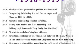 Timeline: 1910 - 1919 Project