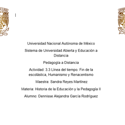 Timeline: Línea del tiempo. Fin de la escolástica, Humanismo y Renacentismo