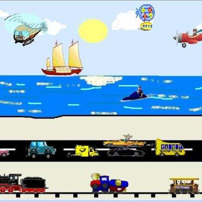 Timeline:  LOS MEDIOS DE TRANSPORTE A TRAVÉS DEL TIEMPO.