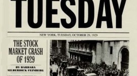 Timeline: Oct. 24, 1929 - The stock market crashes, plummeting America into the Great Depression. This was later referred to as Black Tuesday.  http://www.bookofdaystales.com/black-tuesday/