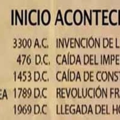 Timeline: Edades de la historia universal