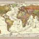 World map 1939 world global mapping antique political wall map large paper 650 x 375 pixels