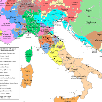 Timeline: Dal 1400 alla fine del 1600