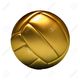 13001905 la representación de una pelota de voleibol de oro